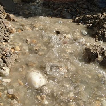 Wassereinbruch in einer Baugrube